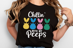 Chillin with my Peeps Easter SVG Design | SVG Cut files Product Image 2