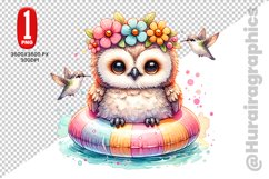 Cute Owl Clipart - PNG File Product Image 1