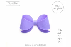 Pinch bow svg Pinch bow template Hair bow svg Hairbow PDF Product Image 2