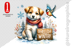 Hellow Winter Clipart - PNG File Product Image 2