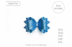 Hairbow svg Bow svg Leather bow svg Faux bow svg Hair bow sv Product Image 2