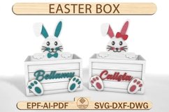 Easter Box Svg Laser Cut File Svg,Easter Sweet Box Svg Product Image 1