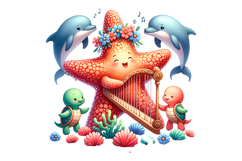 Star Fish Clipart- PNG File Product Image 2
