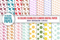 Colorful Seamless Flower Digital Paper Product Image 1