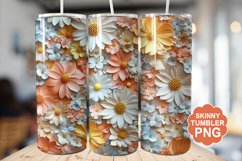 Summer 3D Flowers Tumbler | Summer Tumbler Wrap Product Image 1