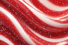 A red and white candy with sparkles Product Image 1