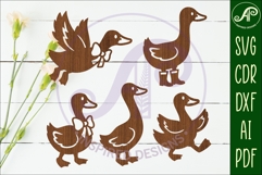 Silly goose Silhouette laser cut wall art 2 Product Image 1