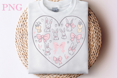 Happy Easter Heart PNG, Happy Easter Sublimation Product Image 1