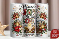 Praise the Lord 20oz Tumbler Wrap, Christian Christmas Nativ Product Image 2
