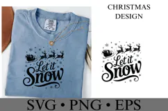 Let it Snow Svg | Christmas svg | Shirt Svg Product Image 2