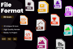File Format 3D Icon Pack Product Image 1