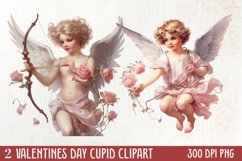 Valentines Day Cupid Sublimation Bundle, Cupid Watercolor Product Image 1
