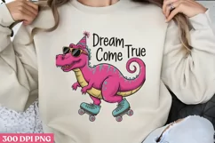 Dream Come True PNG, Cute Animal Sublimation PNG Product Image 2