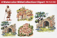 Big Bible Collection Watercolor Clipart PNG Product Image 1