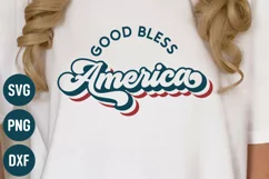 God Bless America| 4th July SVG DXF PNG Product Image 1