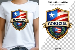 Boricua Puerto Rico PNG Sublimation | Puerto Rican Flag Product Image 1