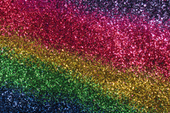 Rainbow colored glitter background with sparkling particle Product Image 1