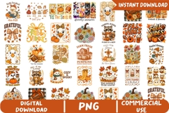Fall Bundle Sublimation, Fall Vibes Png Product Image 1