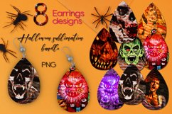 Zombie Halloween | 8 Teardrop earring sublimation designs Product Image 1