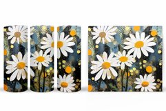 Daisy Flowers Tumbler Design. Flowers Tumbler Sublimation Product Image 2