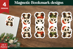 Christmas Bookmark Christmas Panda Magnetic Bookmarks Product Image 1