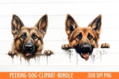 Peeking Dog Collection Clipart Product Image 1