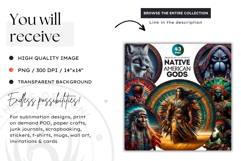 Native American god, Mythology Goddess, Rounded PNG Product Image 2
