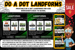 Printable Do a Dot Landforms Worksheets Science Activities Product Image 1