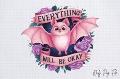 Pastel Pink Halloween Sublimation PNG Product Image 1