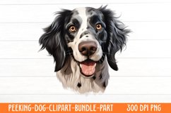 Peeking Dog Collection Clipart Product Image 1