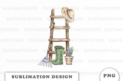Watercolor Garden sublimation PNG Product Image 1