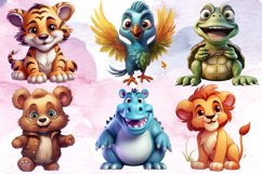 Baby Animals Clipart Bundle, Baby Animals Sublimation Bundle Product Image 2