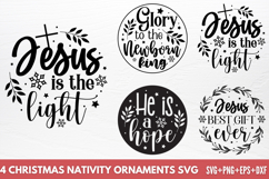 Christmas Nativity Ornaments SVG Product Image 1