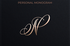 N Monogram Logo, Elegant Initial Monogram Product Image 1