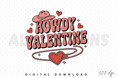 Howdy Valentine Sublimation, Valentine’s Day Sublimation Product Image 1