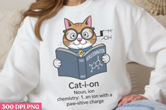 Cat-ion PNG,Chemistry Sublimation PNG Product Image 2