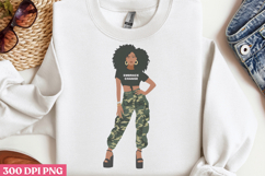Empowering Black Girl Clipart PNG Product Image 2