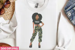 Empowering Black Girl Clipart PNG Product Image 2