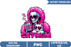 Cat Mom Sublimation, Cat Lovers Png Product Image 1