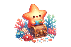 Star Fish Clipart- PNG File Product Image 2