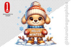 Hellow Winter Clipart - PNG File Product Image 2