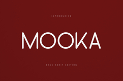 Mooka Modern Sans Serif Font | Minimal Geometric Product Image 1