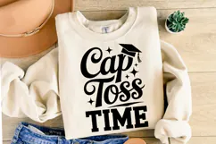 Cap Toss Time svg | Graduation Svg | Shirt Svg Product Image 2