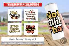 Snarky Reindeer Holiday Tumbler Product Image 1