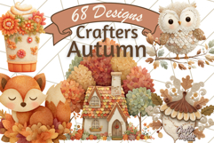 Cozy Fall Clipart PNG Autumn Cozy Elements Product Image 1