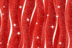 A vibrant red background with white sparkles and glittery Product Image 1