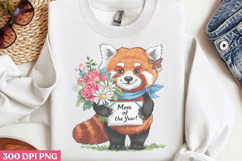 Mom, of the year PNG ,Cute Animals Mothers Day Clipart PNG Product Image 2