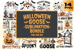 Spooky Goose Halloween PNG Bundle Product Image 1