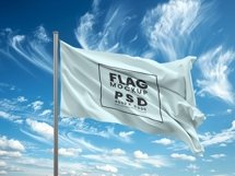 Waving Flag Mockup Template Product Image 2