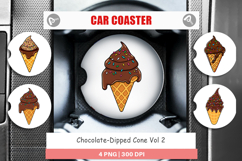 Car Coaster Dipped Ice Cream Product Image 1